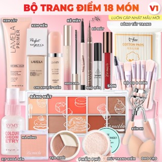 Bộ Trang Điểm Makeup Đầy Đủ Dành Cho Người Mới Học Trang Điểm Cá Nhân / Trang Điểm Đi Tiệc / Set Trang Điểm 18 Món
