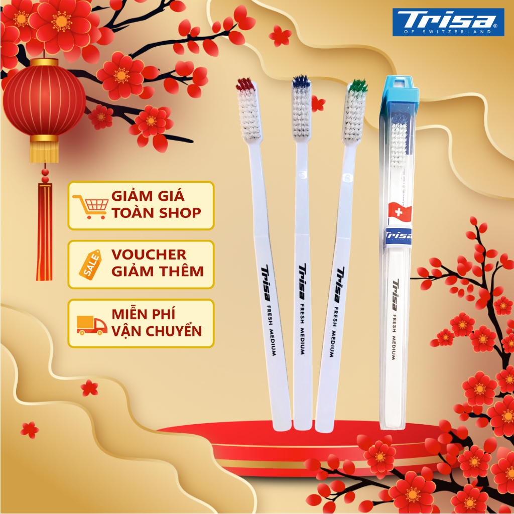 Combo 4 Bàn Chải Đánh Răng Trisa Fresh