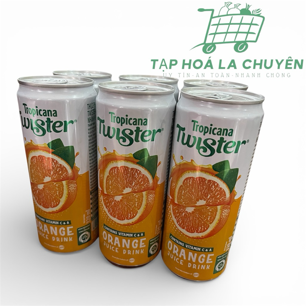Nước cam ép Twister lon 320ml - Nước cam ép Twister lon 320ml ngọt
