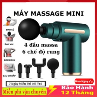 Máy Massage Cầm Tay Mini, Súng Massage Cầm Tay Mini Toàn Thân 6 Cấp Độ Chuyên Sâu Đa Năng - HKDOTI