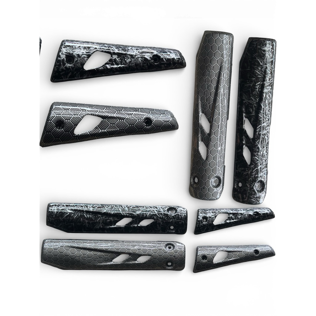 Ốp pô Exciter 2010 mẫu zin – Ốp chống nóng pô Exciter 135 – Phụ tùng xe máy