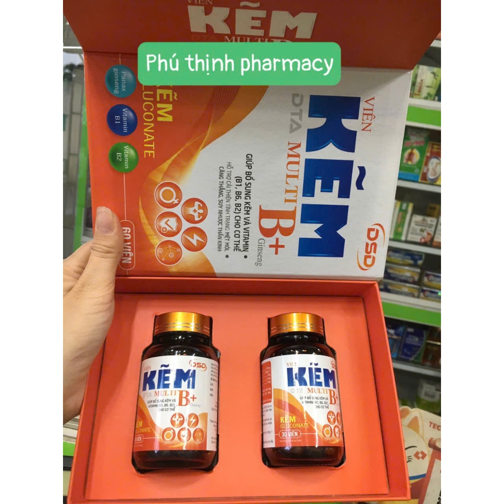 Viên kẽm DSD - DTA multib gingseng 60 ngày dùng