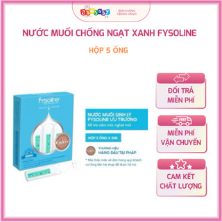 XẢ KHO Nước Muối Sinh Lý Kháng Khuẩn Pháp FYSOLINE hộp 5 ống (hộp muối xanh)