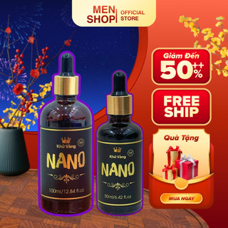 Khử Vàng Tóc NANO Cao Cấp – Siêu Trắng, Siêu Mạnh 10ml/ 20ml/ 30ml/ 50ml/ 100ml menshopqo