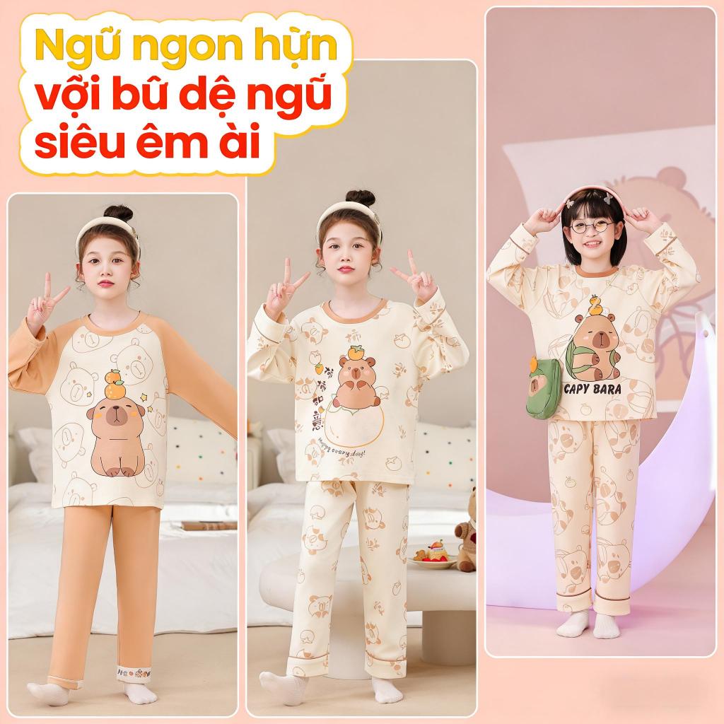 2026 New Year Collection Bulk Discount Pajamas Boy's or Girls Long Sleeve Round-Neck Nightclothes Ch