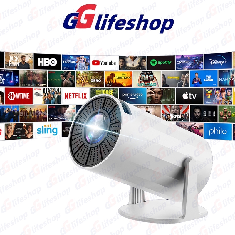 Máy chiếu mini HY300/HY300 Pro Full HD 4K WiFi6 Bluetooth5.0 Android11 Hỗ trợ kết nối với điện thoại di động và máy tính