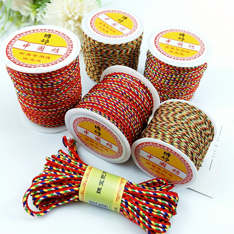 Dây Ngũ Sắc Đan Vòng Tay Handmade – Dây Đoan Ngọ DIY Bán Lẻ 10m
