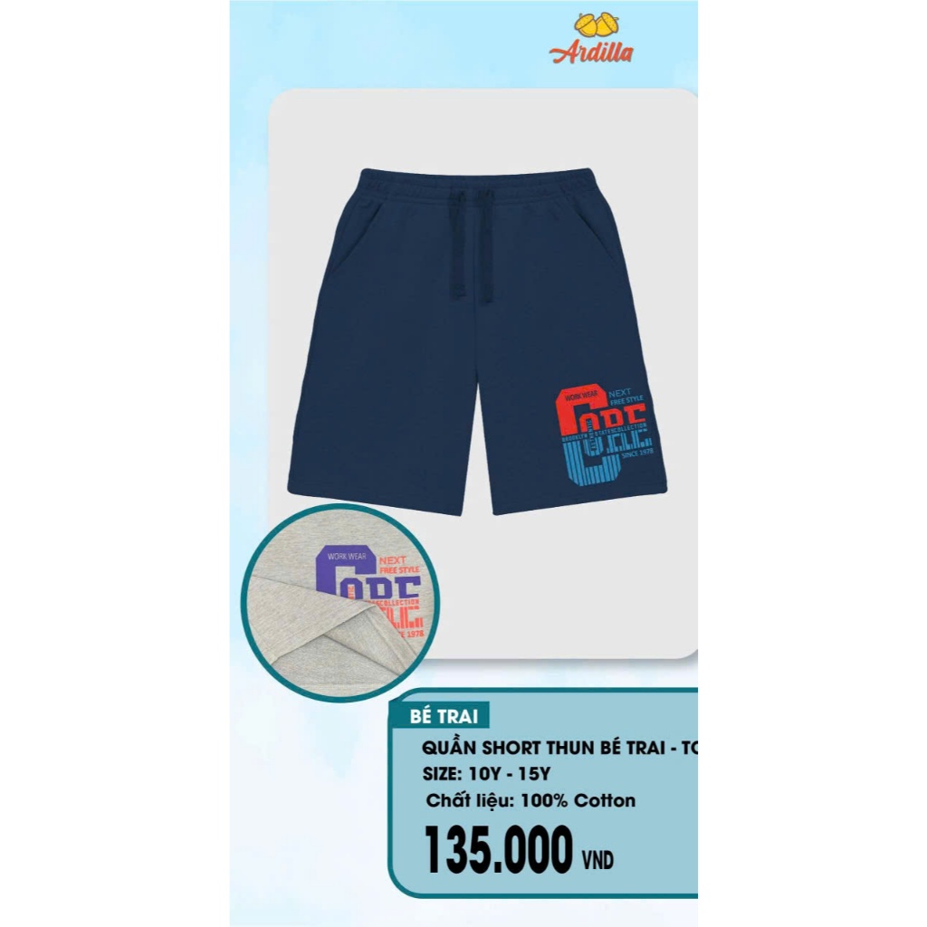 QUẦN TRAI NGỐ UNFORUNATE 13Y - 15Y [ĐỨC SINH] quần arila