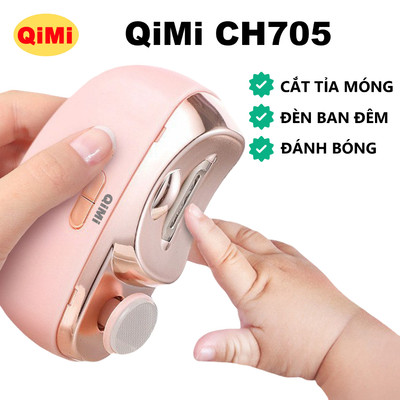 Máy Cắt Móng Tay QiMi CH705 - Thiết Kế Nhỏ Gọn, Đèn Dùng Ban Đêm, Sạc Type-C, Dung Lượng Pin Lớn