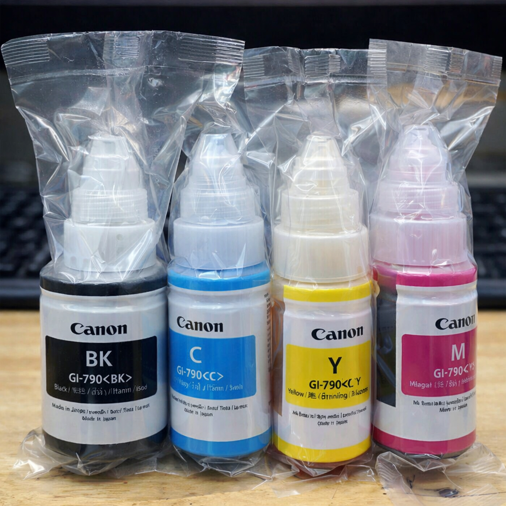 Bộ mực 4 màu Canon g1000/g2000/g3000/g4000 chính hãng - GI 790