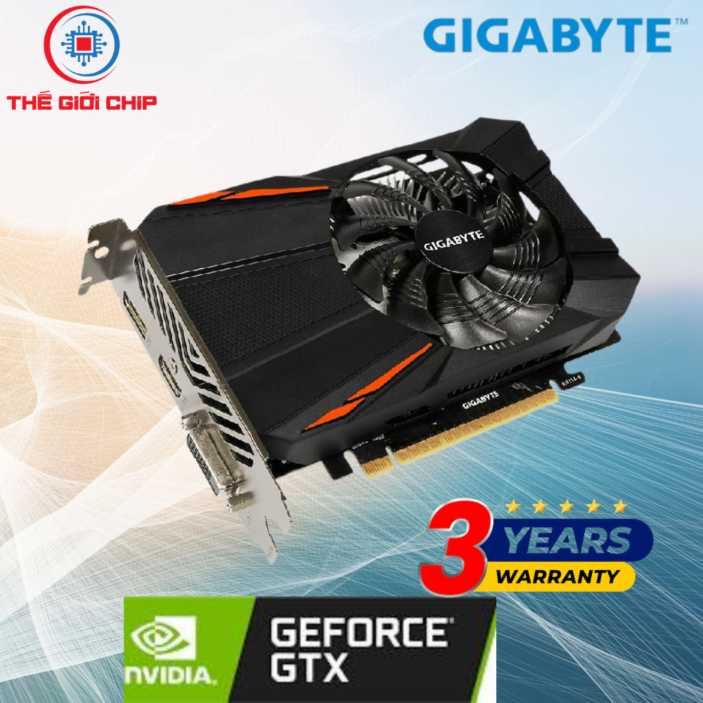 Card màn hình (VGA) GIGABYTE GTX 1050Ti 4GB DDR5 1 FAN I like new Box bảo hành 36 bởi nhà cung cấp