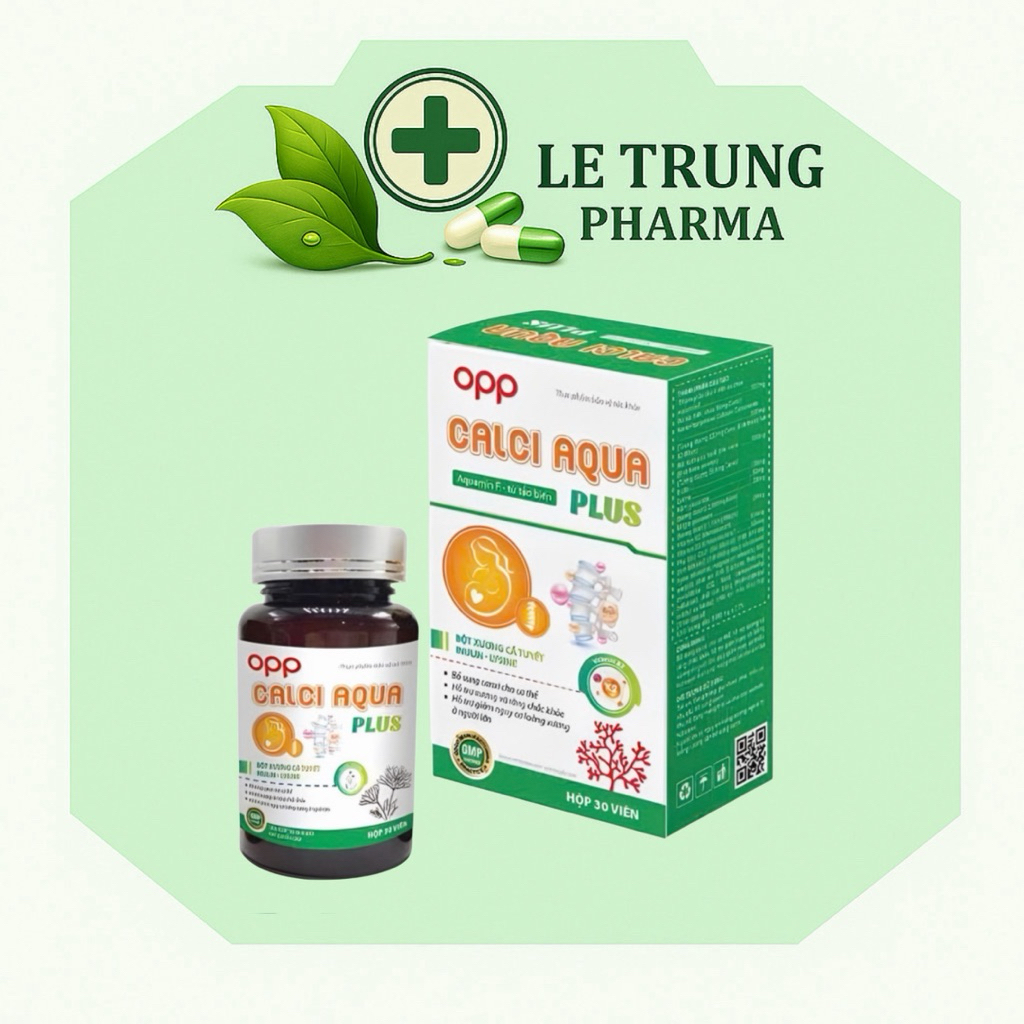 [ CHÍNH HÃNG ] Viên uống Calci Aqua Plus – Bổ sung canxi từ tảo biển Aquamin F (Hộp 30 viên)