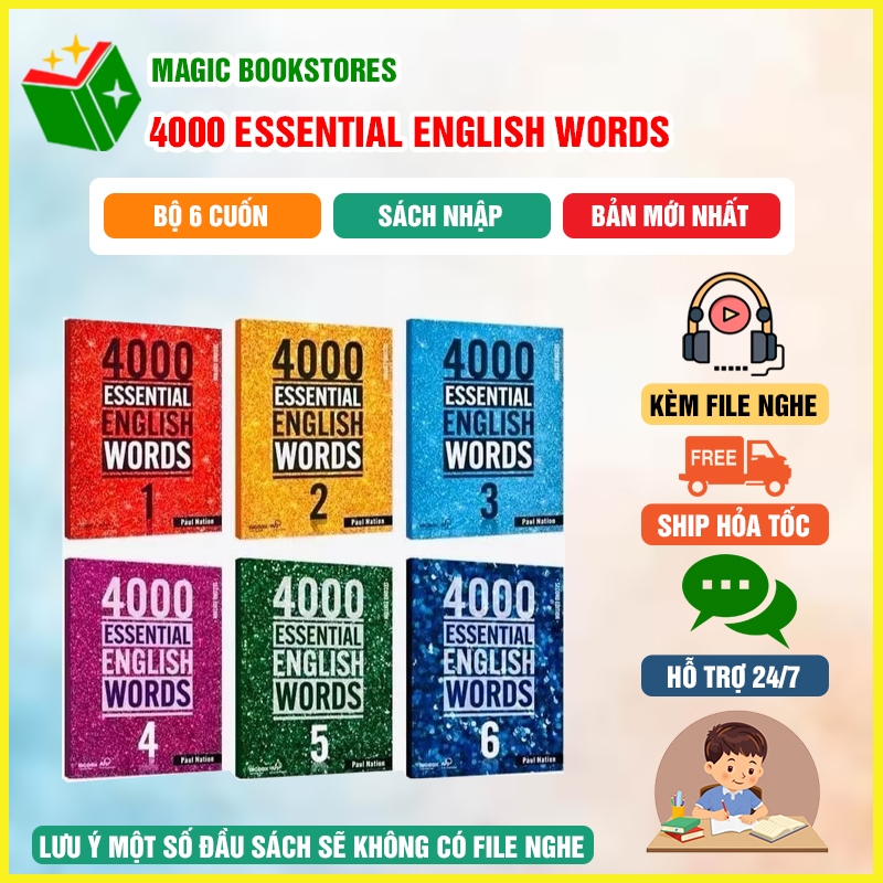 Bộ sách- 4000 Essential English Words -Magic BookStores