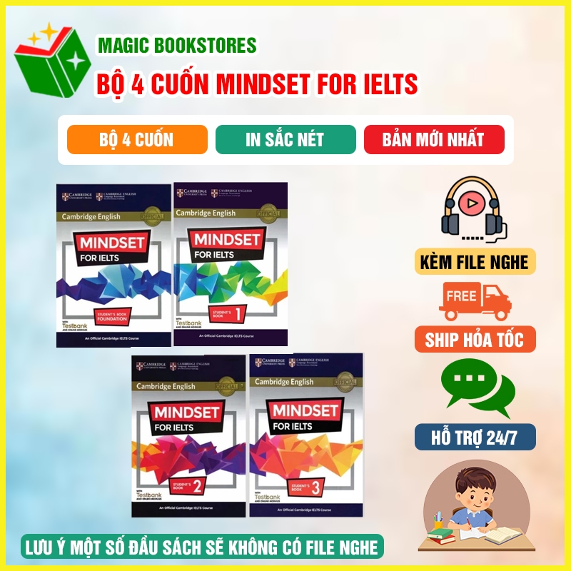 Bộ Sách-Mindset For IELTS - Foundation,1,2,3-Luyện Thi IELTS