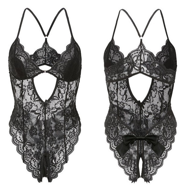 Bodysuit ren phối nơ sau đáng yêu quyến rũ đồ lót liền thân xẻ V1 gợi cảm tinh tế BIKI HOUSE N509 - TPHCM | BigBuy360 - bigbuy360.vn