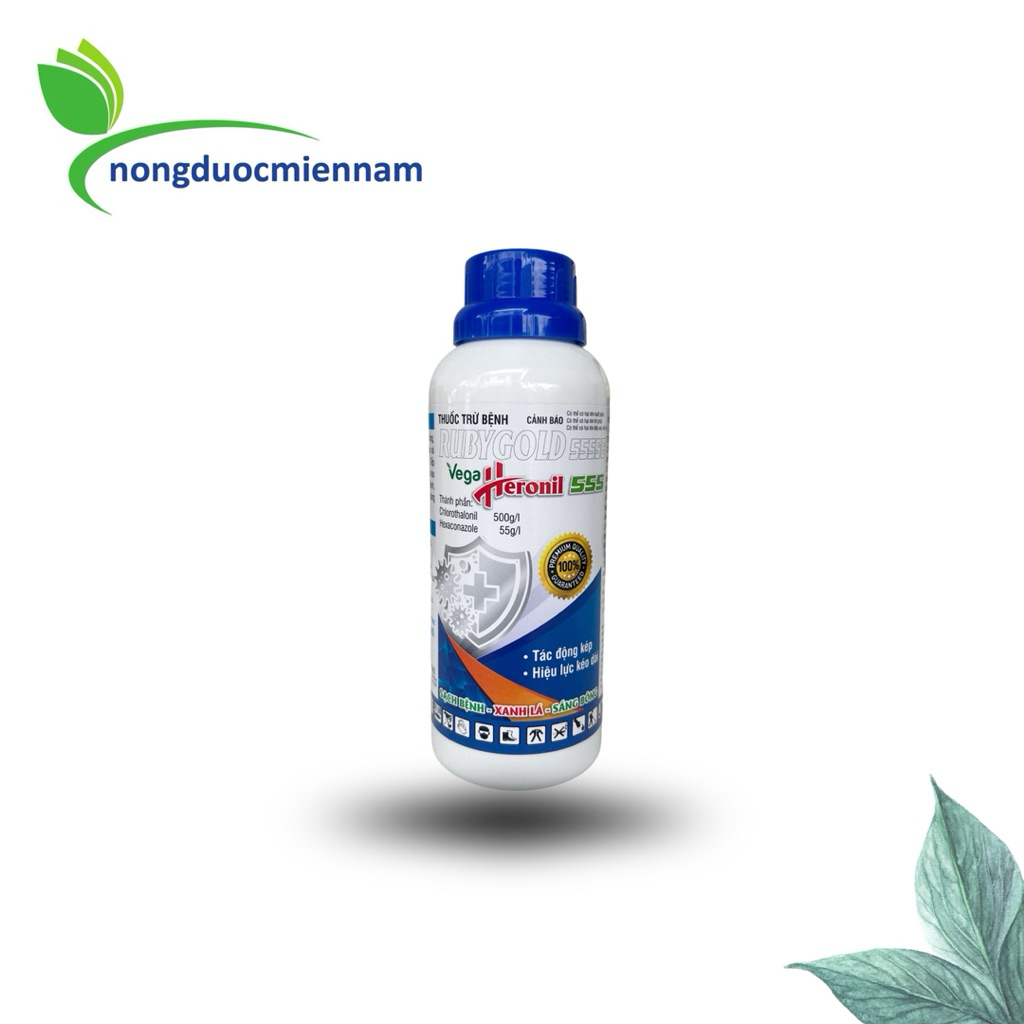 RUBYGOLD 555SC (480ml) – 2 hoạt chất -  Thuốc trừ bệnh phổ rộng, tác động kép mạnh mẽ - quản lý đốm 