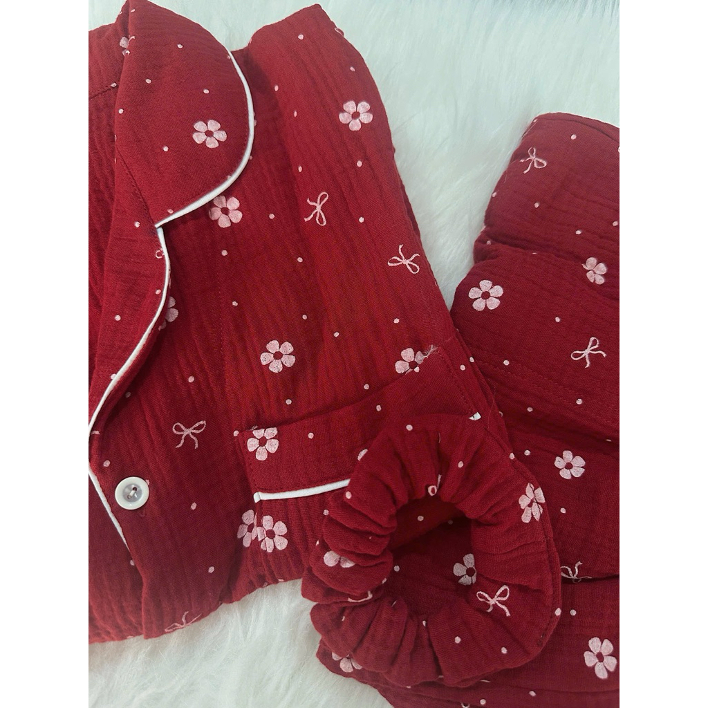 [Feliz.Clothes] Đồ ngủ hoa đỏ xinh