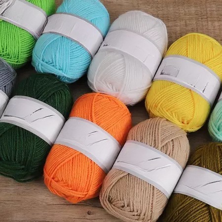 [Top Value]Len Sợi Đan Móc  - Cuộn Len Cuộn Len Milk Cotton 25g Cho Người Mới Bắt Đầu 65 màu