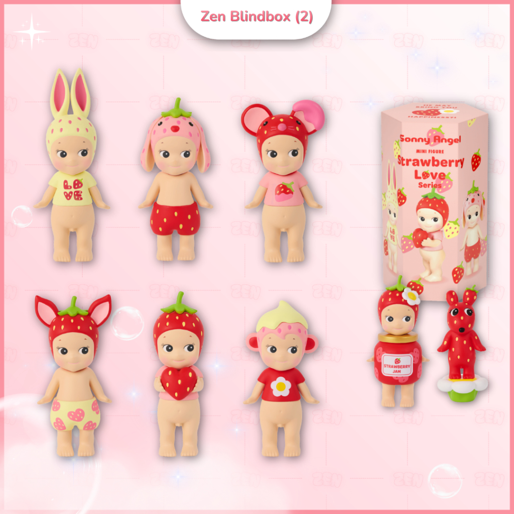 [CHÍNH HÃNG] Blindbox SONNY ANGLE Mini Figure Strawberry Series Mô Hình Nhân Vật