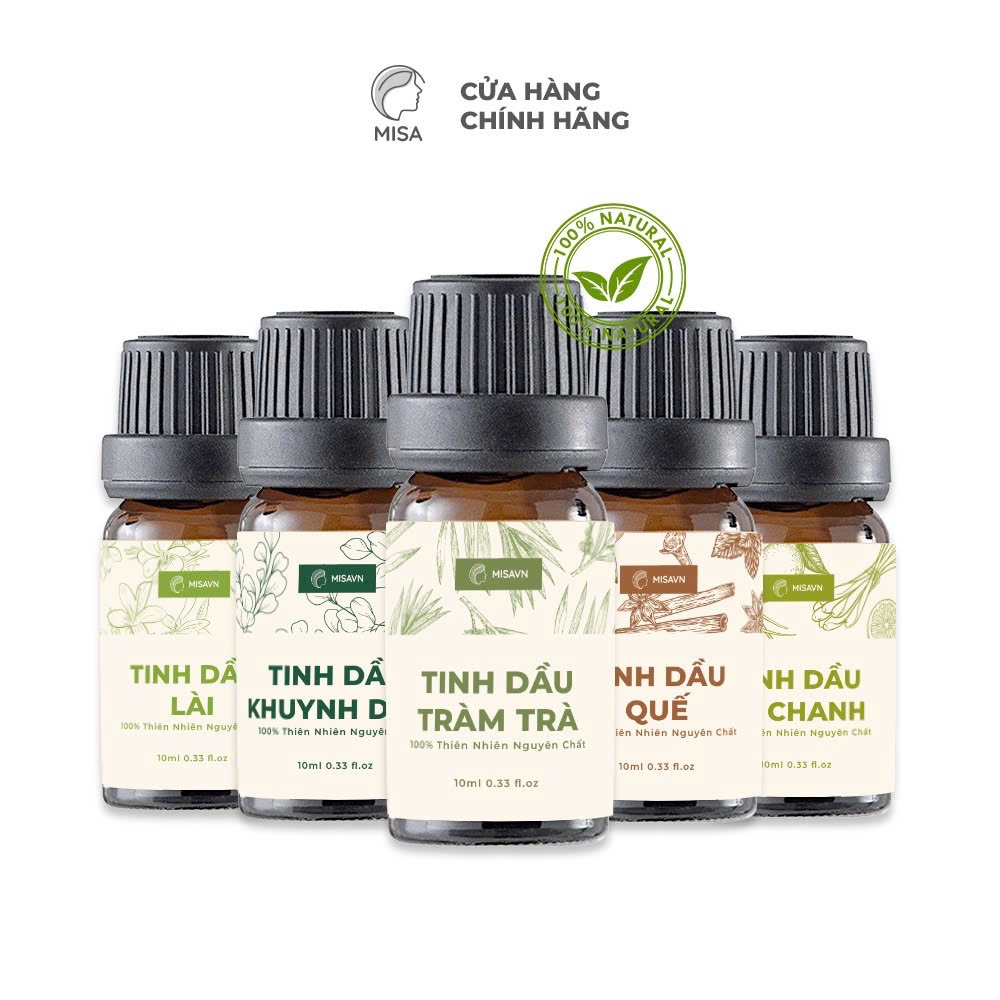 Tinh dầu thiên nhiên 10ml mùi Tự chọn Có kiểm nghiệm 100% nguyên chất MISAVN
