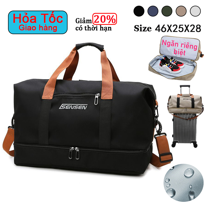 Túi du lịch sức chứa lớn,túi du lịch/đi công tác ngắn ngày dày dặn,chống thấm nước và chống mài mòn,tách biệt ướt và khô