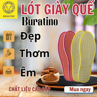 Lót giày quế khử mùi hôi chân, hút ẩm thoáng khí, kháng nấm kháng khuẩn, êm chân thơm chân, lót giày nam nữ Buratino