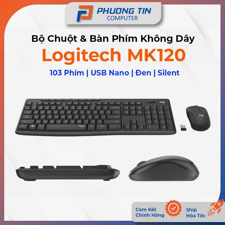 Combo bàn phím + chuột không dây Logitech MK295 công nghệ Silent - Bảo hành 12 tháng chính hãng