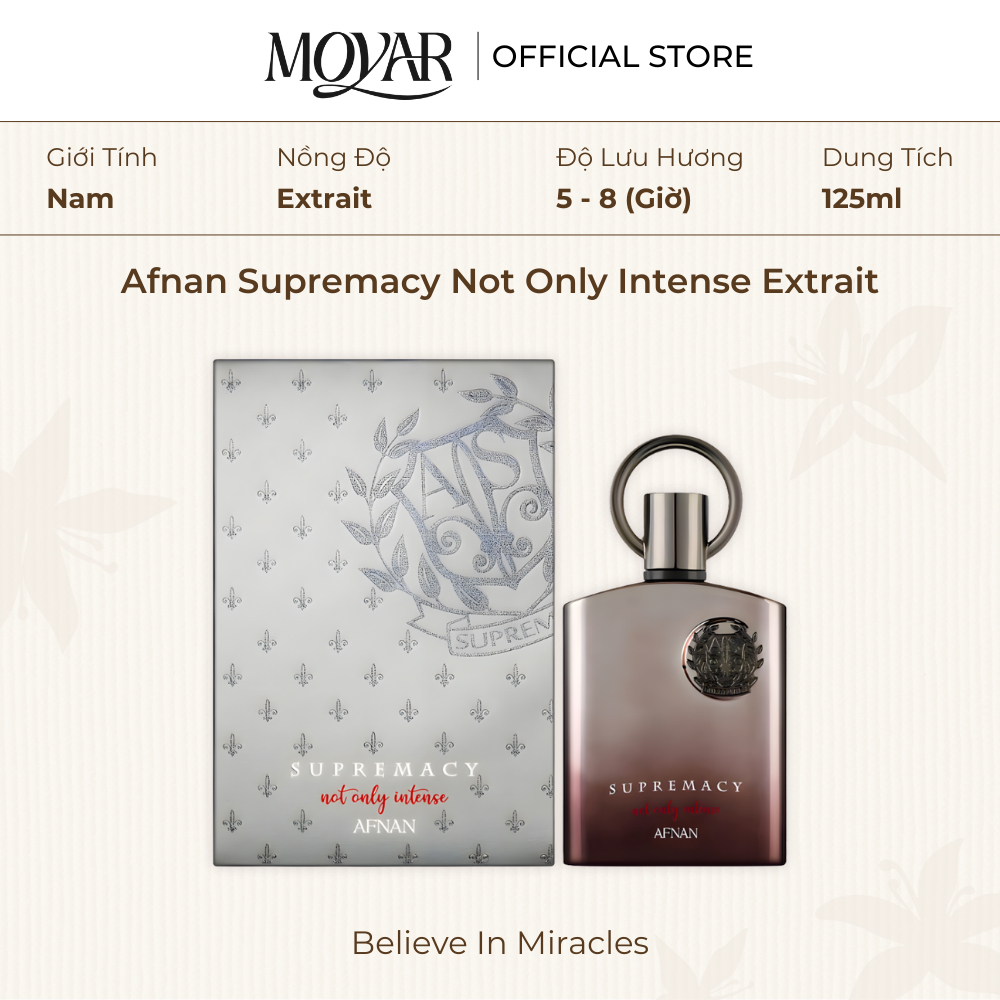 Nước Hoa Afnan Supremacy Not Only Intense Extrait | Nước Hoa Nam Fullsize | Moyar Perfume