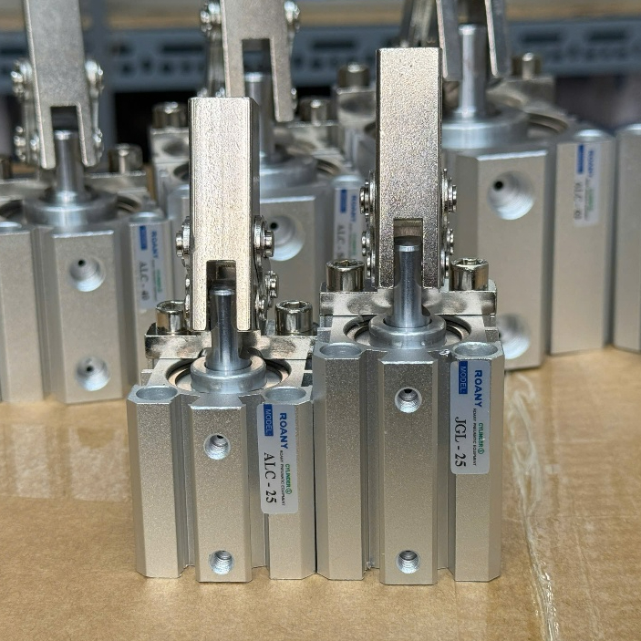 Xilanh Kẹp Khí Nén JGL-25/32/40/50 Có Từ | Xy Lanh Kẹp Đòn Bẩy Gắn Cảm Biến