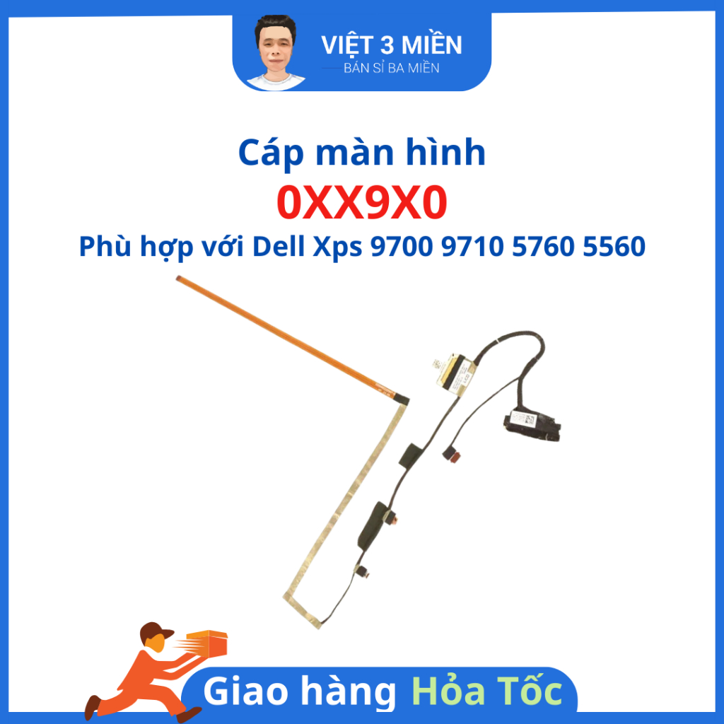 Cáp màn hình laptop Dell Inspiron 14 7430 2-in-1 7435 2-in-1 N7435 Touchscreen – DP/N 0XX9X0 – Zin t