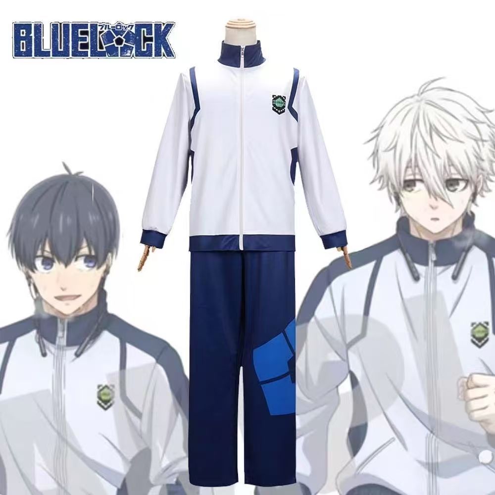 ✅Blue Lock Mikage Reo, Isagi Yoichi, Nagi Seishiro Set đồ cosplay Áo phông ngắn tay + quần đùi giá s
