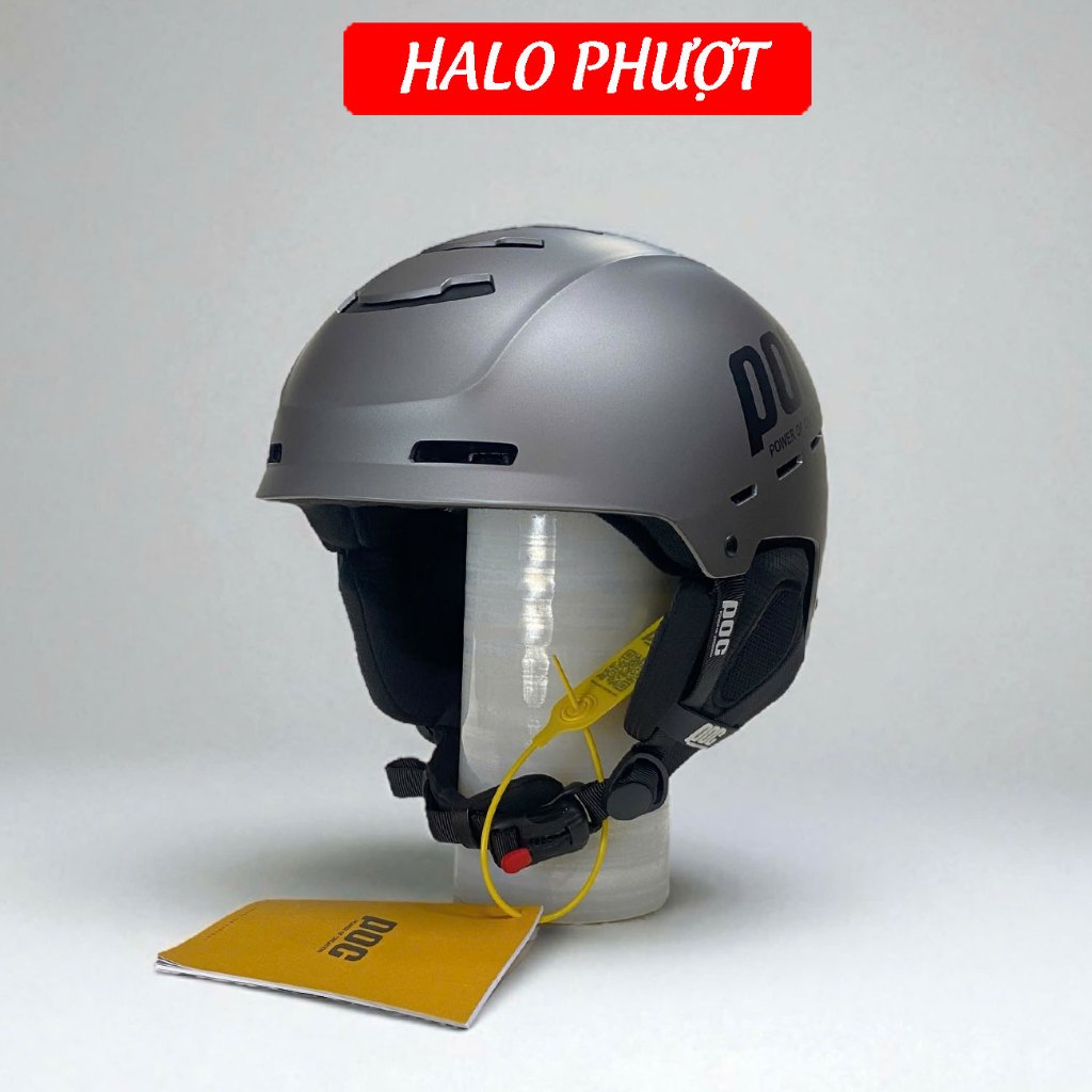 [Hỏa Tốc HCM] Nón Bảo Hiểm POC P10 độ kính, P10 Xám Titanium Nhám Ốp Tai Tháo Rời CHÍNH HÃNG