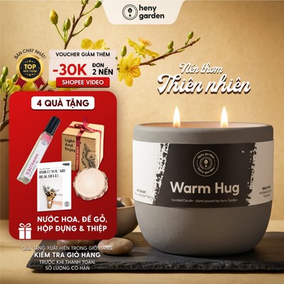 Nến Thơm Cao Cấp Quà Tặng Xi Măng Bộ Sưu Tập INTO YOU Thư Giãn HENY GARDEN