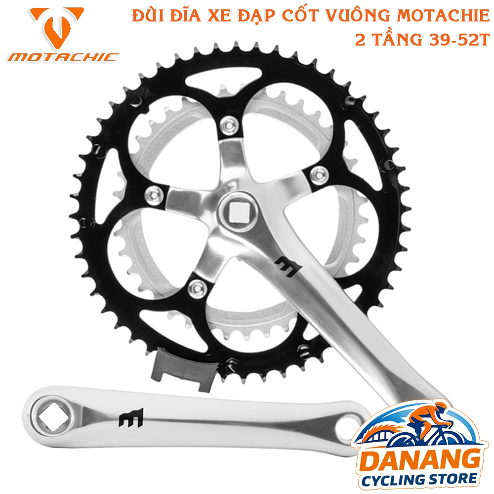 Đùi Đĩa (Giò Dĩa) Nhôm Cốt Vuông Xe Đạp MOTACHIE  39-52T