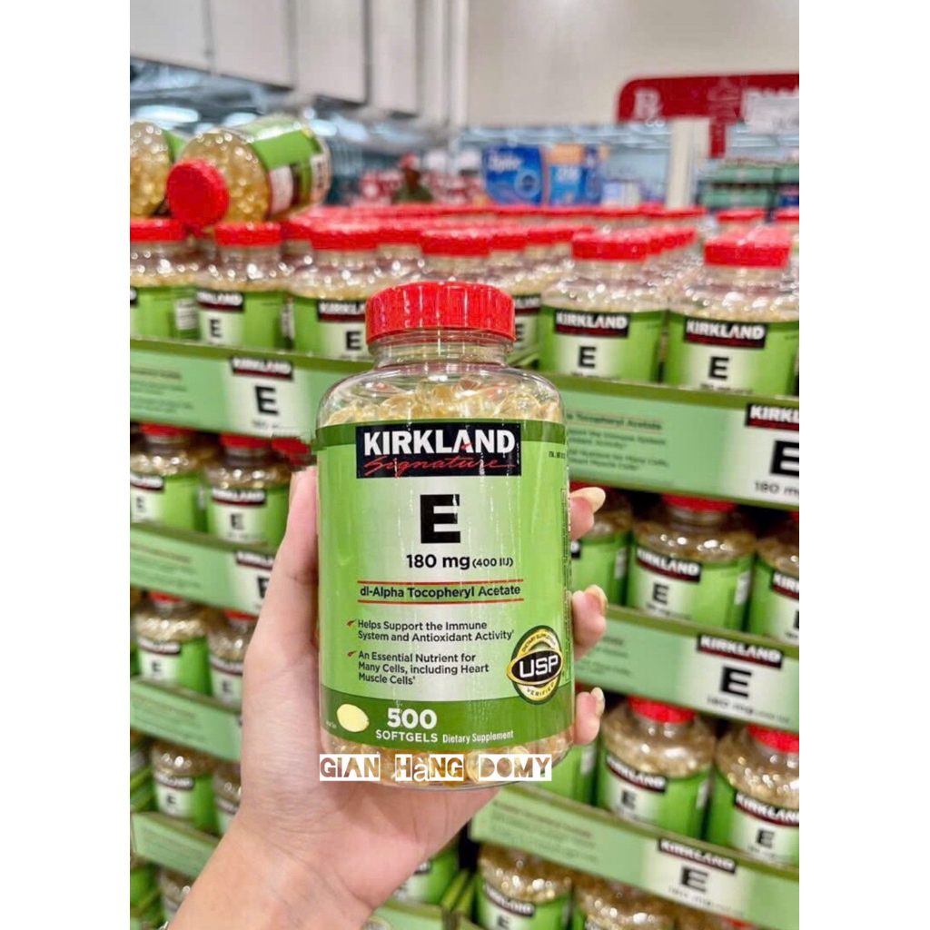 [Hàng Mỹ] Vitamin E 180MG 400 IU) KIRKLAND 500VIÊN)