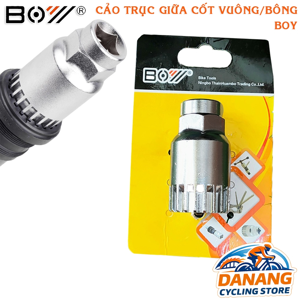 Cảo Tháo Mở Trục Giữa Cốt Vuông Cốt Bông Xe Đạp BOY 7006B