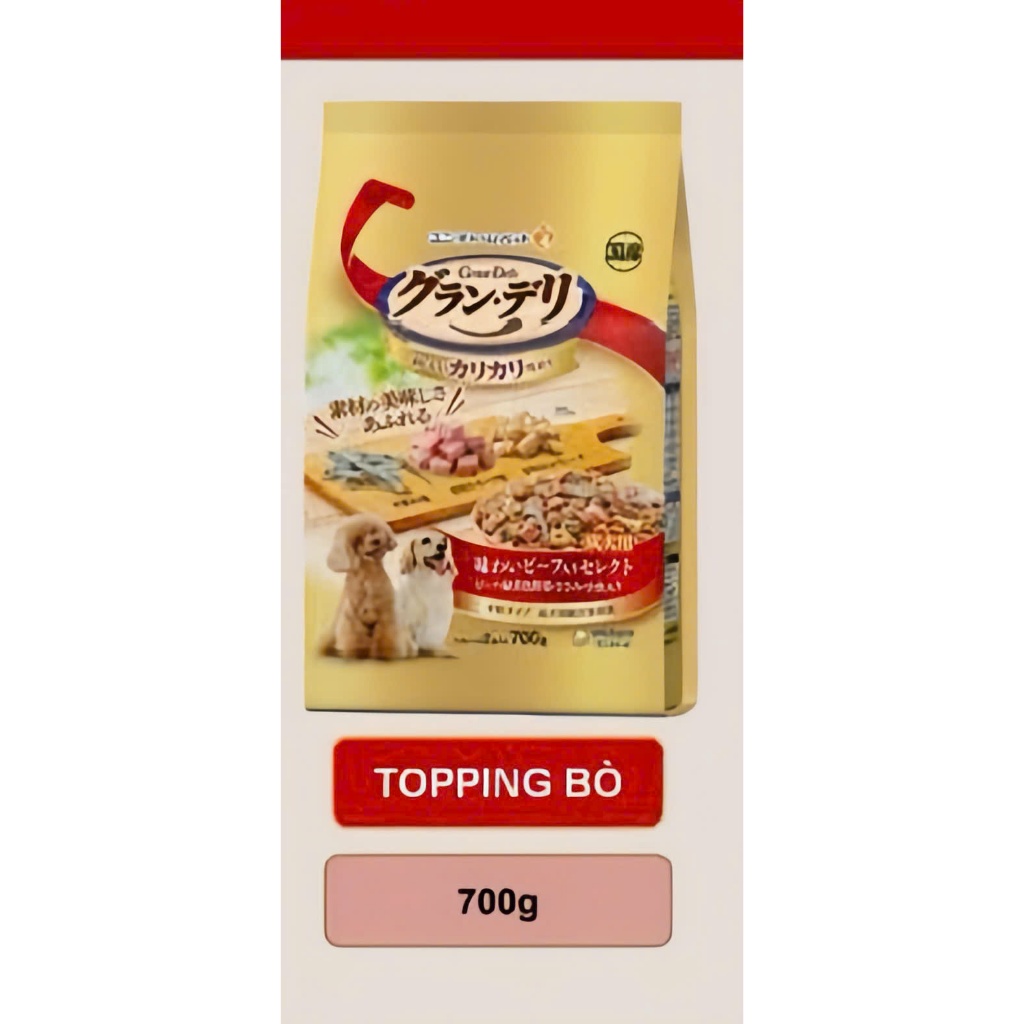 Topping cho chó Gran-Deli One Dish vị Bò và Topping cho chó Gran-Deli One Dish vị Phô Mai