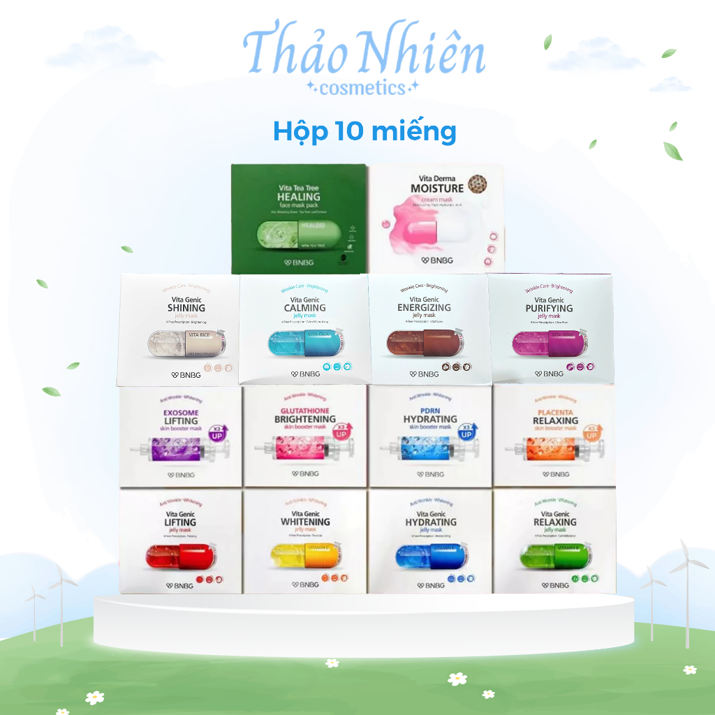 (HỘP 10 MIẾNG) Mặt Nạ BNBG Mask