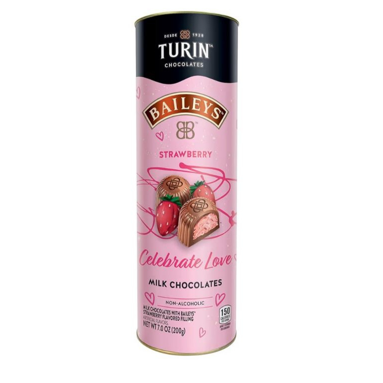 Socola Turin BaileysStrawberry Celebrate Love Milk Chocolate vị dâu hộp 200gr của Mexico
