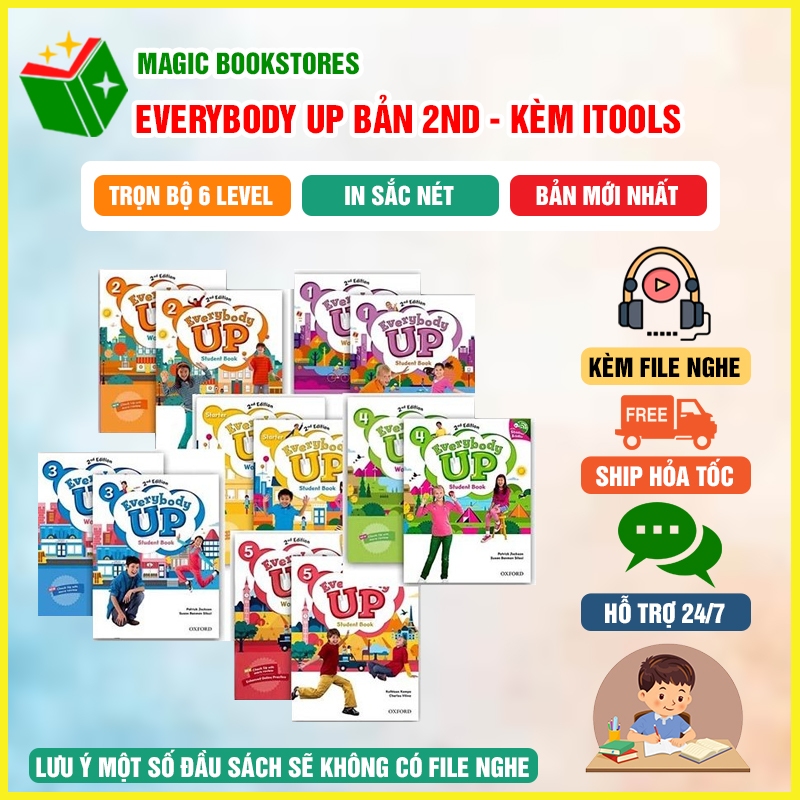 Sách - Everybody Up bản 2nd Edition - Bộ 2 cuốn