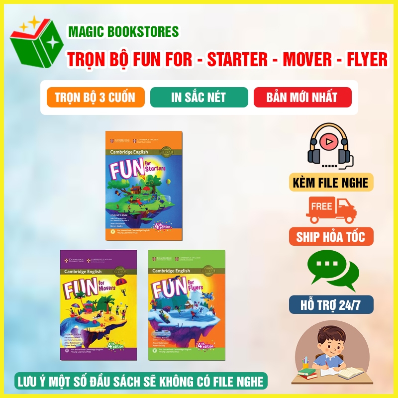 Sách - Fun for Starter, Movers, Flyer - Magic BookStores