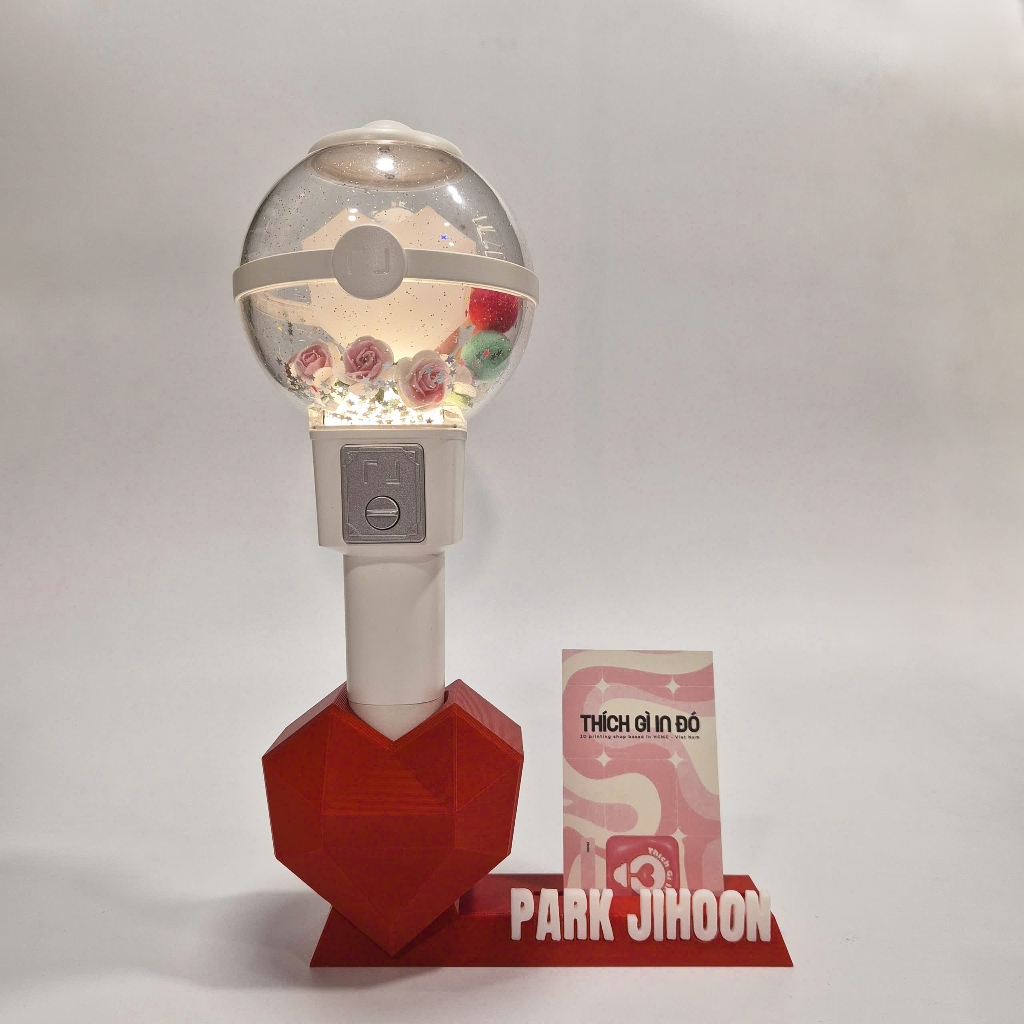 Đế trưng bày Lightstick Kpop kèm ô để photocard - Park JiHoon