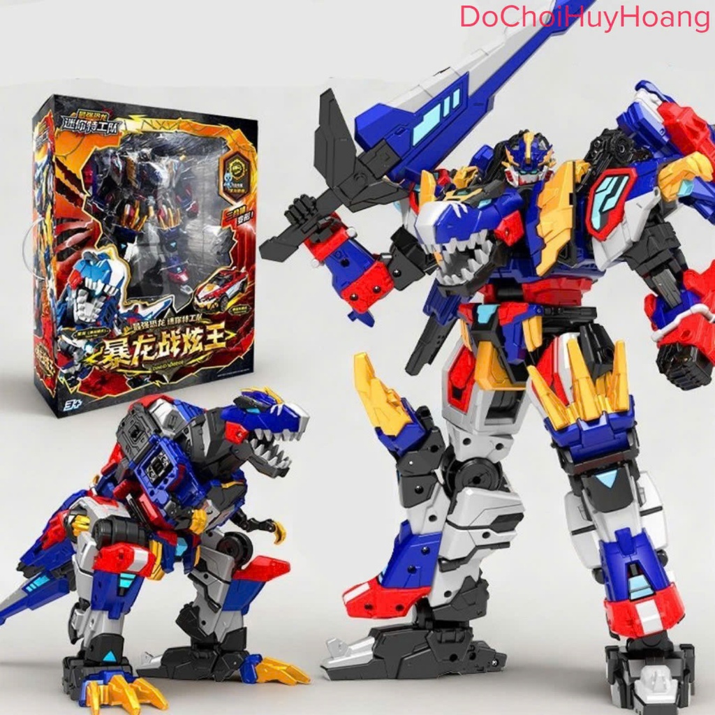 Đồ chơi MINIFORCE 7 DINOID lực lượng nhí 7 robot Rex Kaiser to biệt đội siêu nhân nhí phần 7