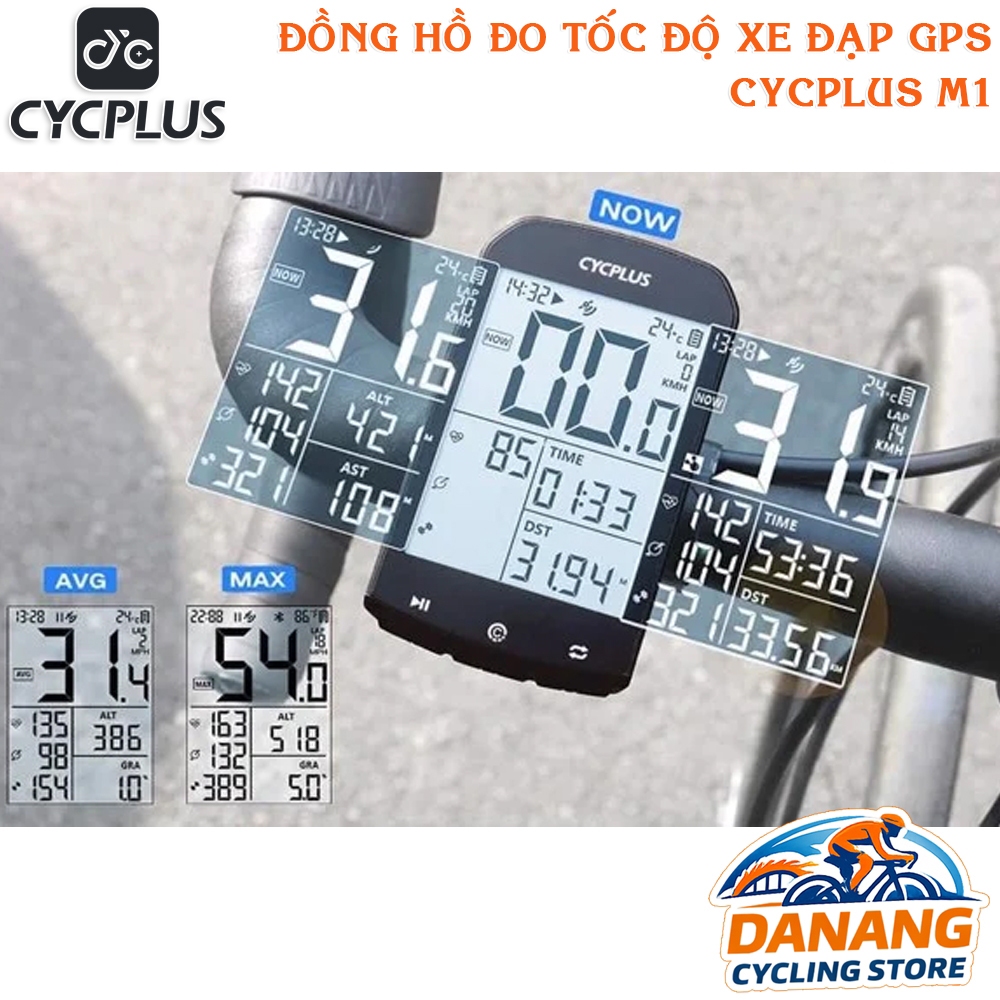 Đồng Hồ Đo Tốc Độ Xe Đạp GPS CYCPLUS  M1 – Định Vị Vệ Tinh – Bluetooth 5.0 – ANT+