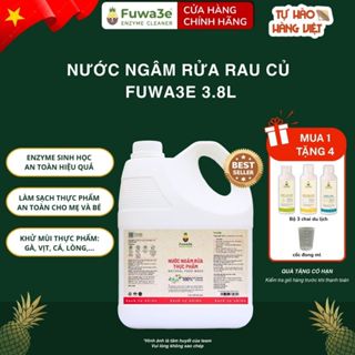 Nước Rửa Rau Củ Cho Bé Fuwa3e 3.8L Eco Enzyme Lên Men Từ Vỏ Dứa, Rửa Rau Quả & Thực Phẩm Tươi Sống