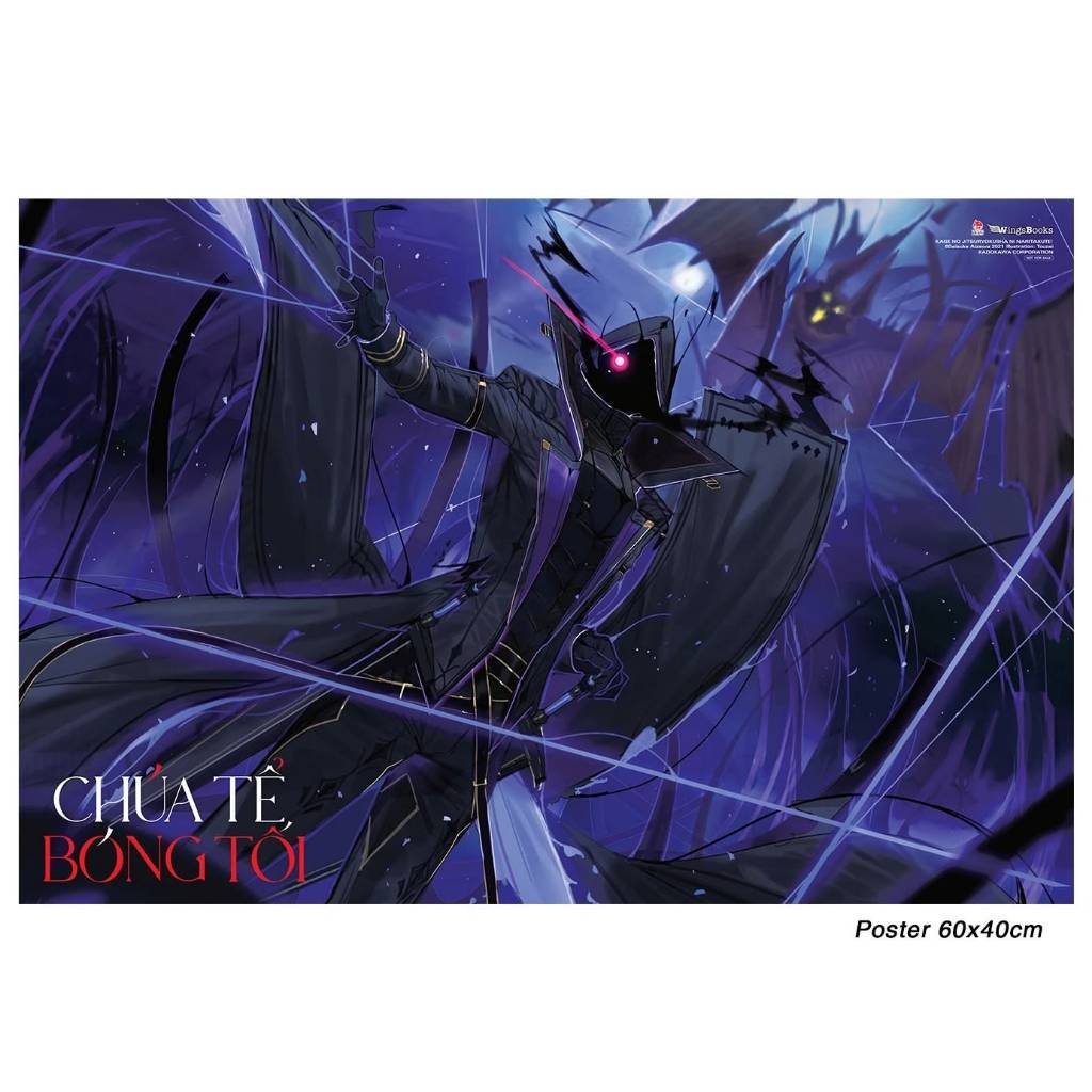 Phụ kiện - Poster Chúa tể bóng tối LN Vol 4 như ảnh, cuốn ống nc nhựa tránh df