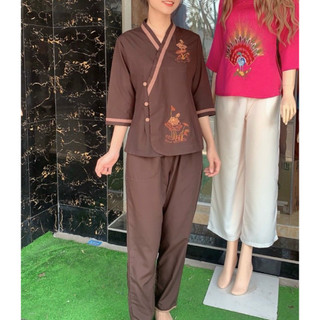 Tim Viền Nữ # BàLai Viền# Đồ Lam Đi Chùa Nữ