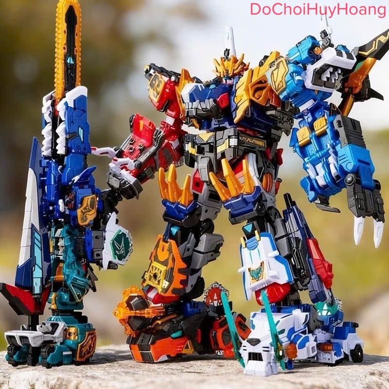 Đồ chơi Lực lượng nhí Miniforce 7 DINOID WARRIOR robot Rex Kaiser kết hợp biệt đội siêu nhân nhí phần 7