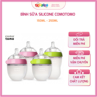 Bình sữa silicon Comotomo cho bé Cam Kết Chính Hãng Nhập Khẩu Hàn Quốc