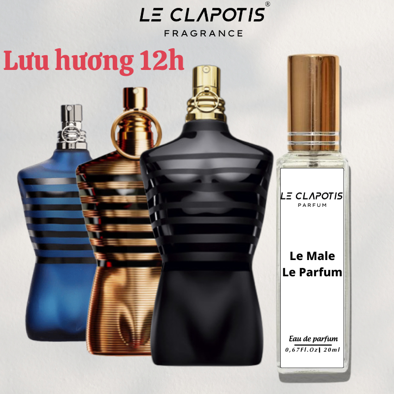 Le Male Le Parfum / Ultra Male / Le Male Elixir 30ml Lưu Hương Cực Lâu >12h Tỏa Hương 1km